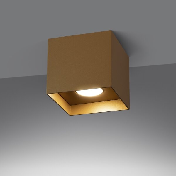 Sollux SL.1279 - Bodové svietidlo HATI 1xGU10/10W/230V zlatá
