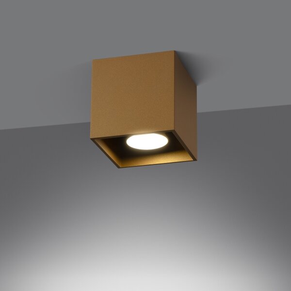 Sollux Sl.1182 - Bodové svietidlo QUAD 1xGU10/10W/230V zlatá