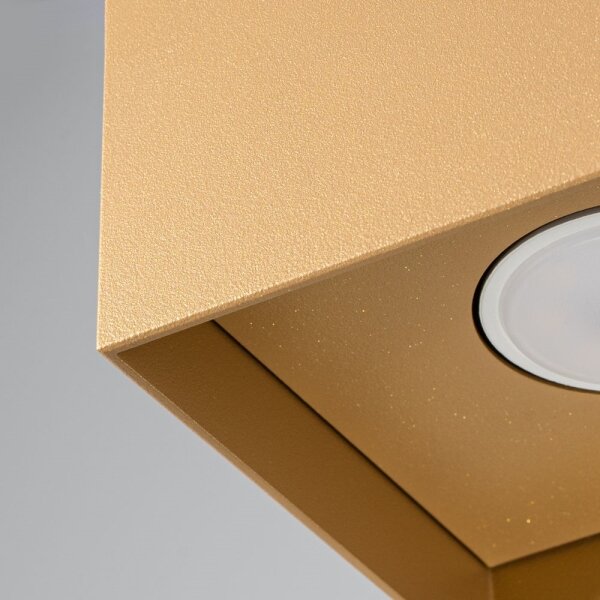 Sollux SL.1279 - Bodové svietidlo HATI 1xGU10/10W/230V zlatá