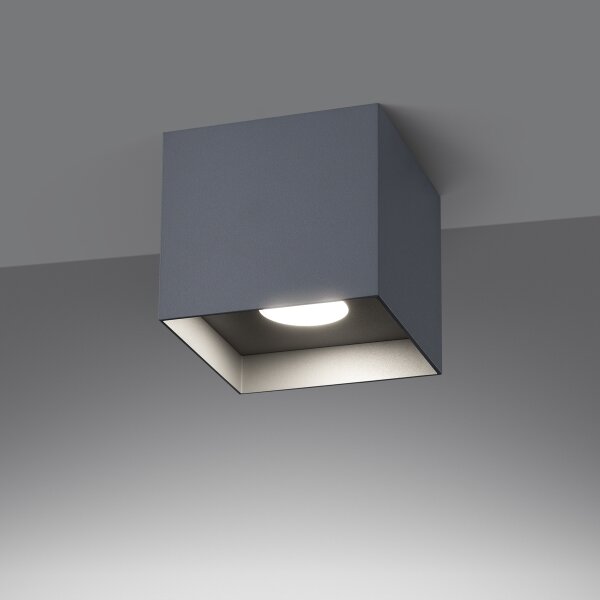 Sollux SL.1278 - Bodové svietidlo HATI 1xGU10/10W/230V šedá