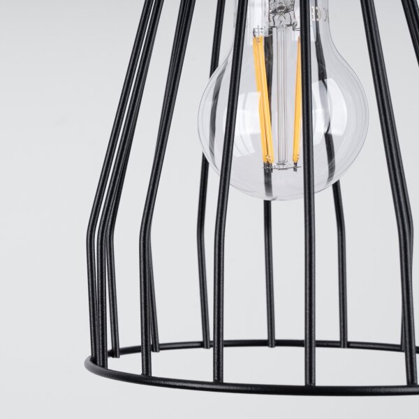 Sollux SL.1205 - Luster na lanku LEYO 1xE27/15W/230V čierna