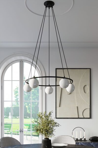 Sollux SL.1213 - Luster na lanku YOLI 3xG9/8W/230V čierna
