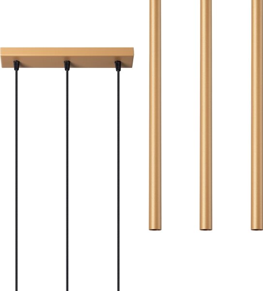 Sollux SL.1171 - Luster na lanku PASTELO 3xG9/8W/230V zlatá