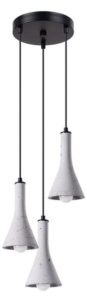 Sollux SL.1226 - Luster na lanku REA 3xE14/12W/230V betón