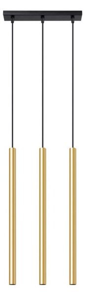 Sollux SL.1196 - Luster na lanku PASTELO 3xG9/8W/230V zlatá