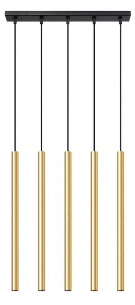 Sollux SL.1198 - Luster na lanku PASTELO 5xG9/8W/230V zlatá