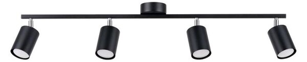 Sollux SL.1168 - Bodové svietidlo LEMMI 4xGU10/10W/230V čierna
