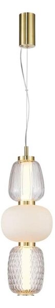 LED Luster na lanku CARO LED/28W/230V zlatá
