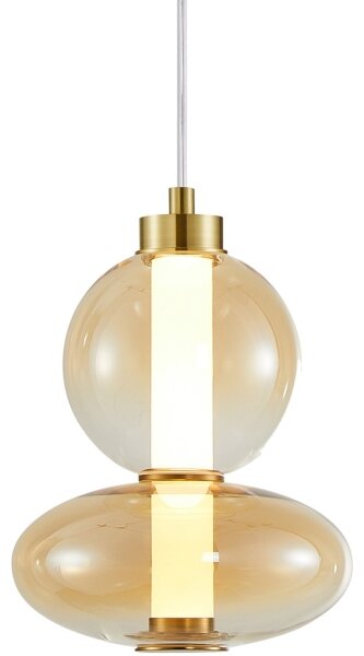 LED Luster na lanku DAPHNE LED/12W/230V zlatá