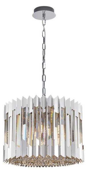 Krištáľový luster na reťazi RITZ 7xE14/40W/230V chróm