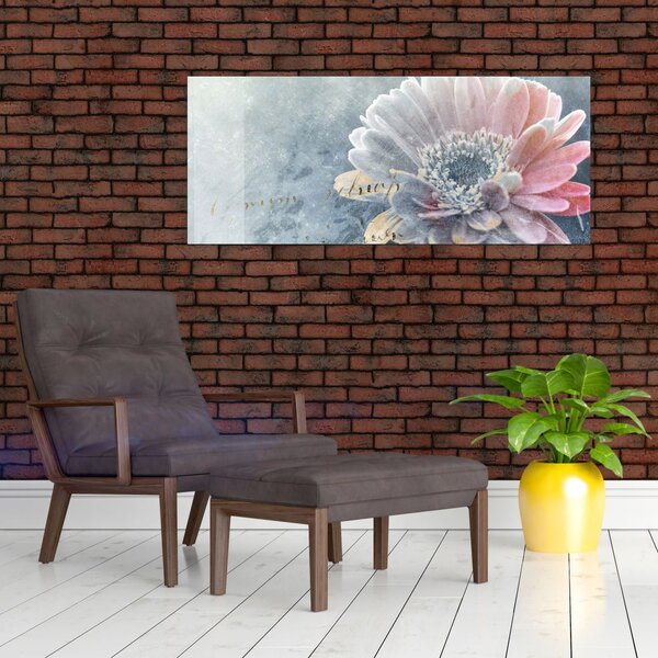 Obraz - Zimný kvet (120x50 cm)
