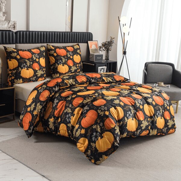 Obliečky z mikrovlákna ORANGE PUMPKINS farebné Rozmer obliečky: 70 x 90 cm | 140 x 200 cm