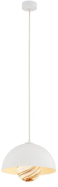 Argon 8443 - Luster na lanku PIAVA 1xE14/7W/230V alabaster biela