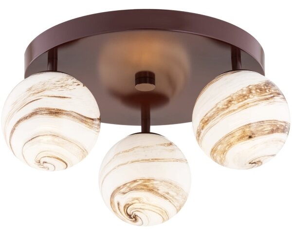 Argon 6292 - Stropné svietidlo FABIO 3xE14/7W/230V alabaster hnedá