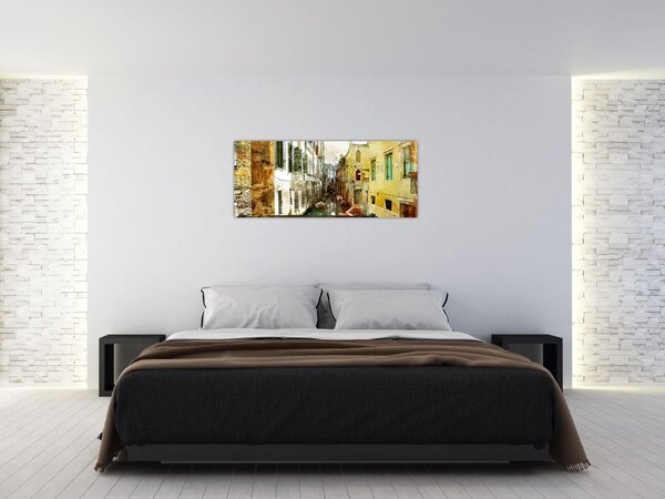 Obraz - Ulička v Benátkach (120x50 cm)