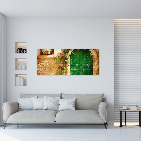 Obraz starých dverí (120x50 cm)