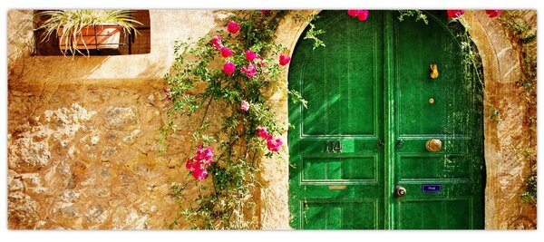 Obraz starých dverí (120x50 cm)