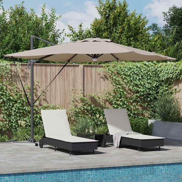 Maison Exclusive – Slnečník Roma, rozmer 286 x 284 x 270 cm, materiál: hliník a polyester