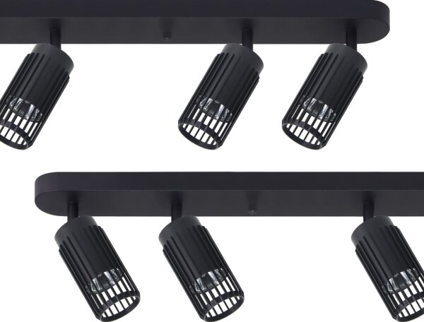 Bodové svietidlo VERTICAL 6xGU10/8W/230V čierna