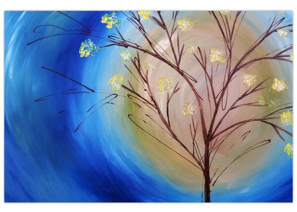 Obraz - Strom zakrývajúci slnko (90x60 cm)