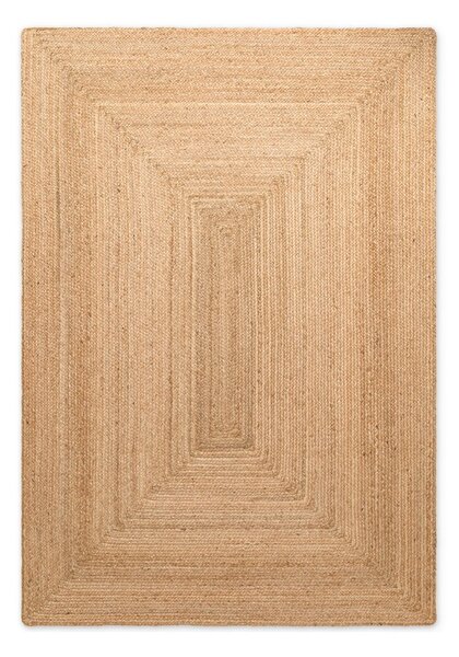 Obojstranný/ručne tkaný jutový koberec v prírodnej farbe 120x180 cm Juno – Hanse Home