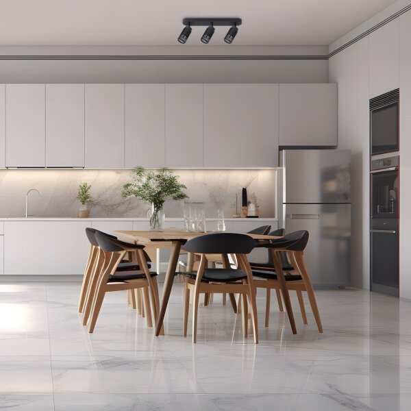 Bodové svietidlo VERTICAL 3xGU10/8W/230V čierna