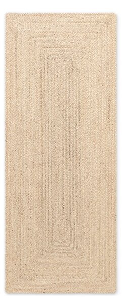 Obojstranný/ručne tkaný jutový behúň v svetlo prírodnej farbe 80x200 cm Juno – Hanse Home