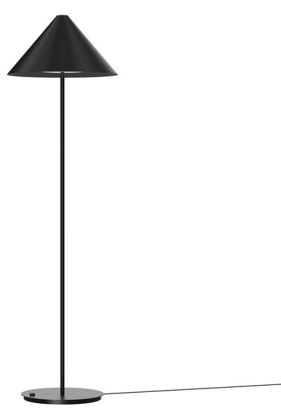 Stojacie Lampa Louis Poulsen, Keglen, stmievateľné, Čierna, Obývacia izba, Kov, Dizajnový