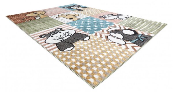 Dywany Łuszczów , Detský kusový koberec Fun Pets multi, 120x170, viacfarebná, detská izba