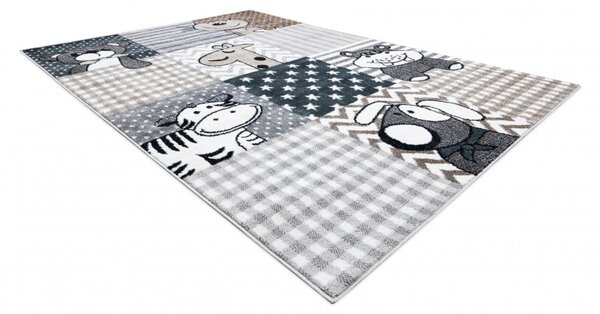 Dywany Łuszczów, Detský kusový koberec Fun Pets grey, 120x170, šedá, detská izba