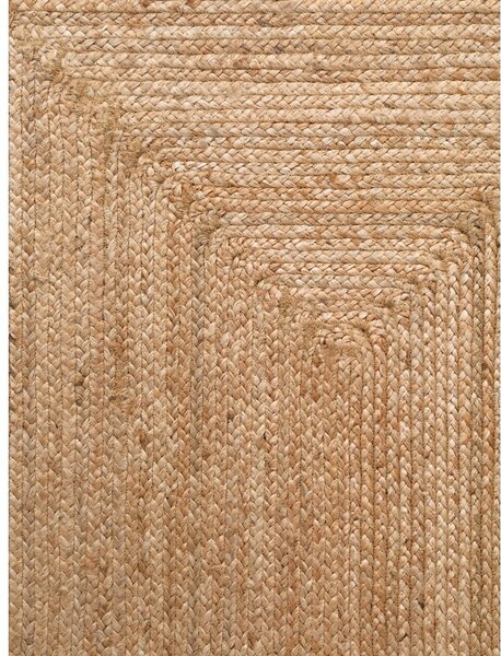 Obojstranný/ručne tkaný jutový behúň v prírodnej farbe 80x200 cm Juno – Hanse Home