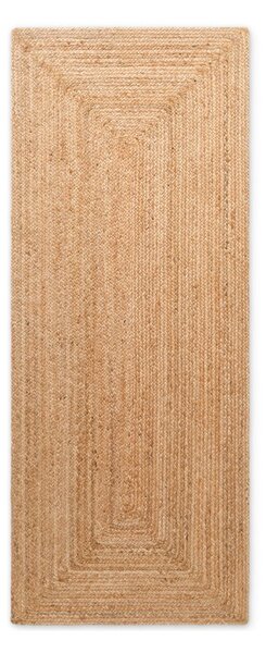 Obojstranný/ručne tkaný jutový behúň v prírodnej farbe 80x200 cm Juno – Hanse Home