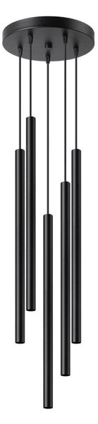Sollux SL.1176 - Luster na lanku PASTELO 5xG9/8W/230V čierna