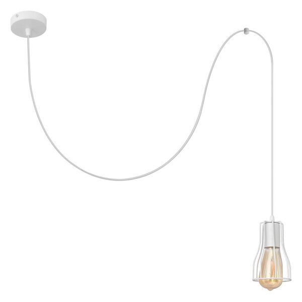 Luster na lanku TUBE 1xE27/15W/230V biela