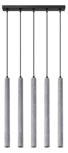 Sollux SL.1274 - Luster na lanku PASTELO 5xG9/8W/230V betón