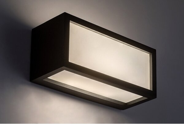 Rabalux 77099 - LED vonkajšie nástenné svietidlo LUBLIN LED/10W/230V IP54 čierna
