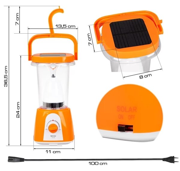 LED solárna nabíjacia lampa s powerbankou LED/230V 710 lm 1600 mAh