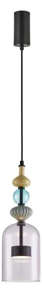 LED Luster na lanku ARTE LED/12W/230V pr. 13 cm čierna