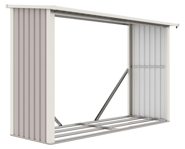 Prístrešok na drevo G21 WOH 335 - 242 x 89 cm, Farba: Šedá, Veľkosť: WOH 335