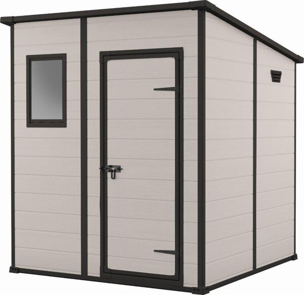 KETER Manor Pent Záhradný Domček 6X6 185 X 200 X 185 cm Béžový 255142