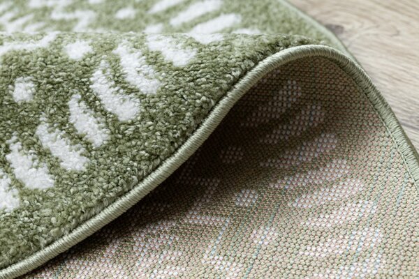 Dywany Łuszczów , Kusový koberec Napkin green kruh, 160x160 (priemer) kruh, zelená, chodba / predsieň