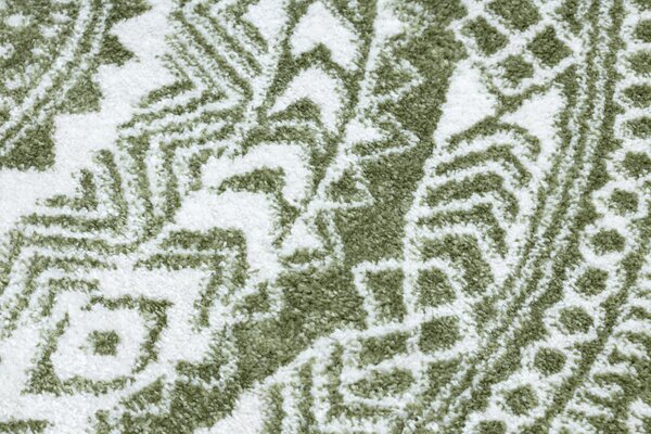 Dywany Łuszczów , Kusový koberec Napkin green kruh, 160x160 (priemer) kruh, zelená, chodba / predsieň