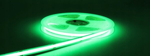 EcoPLANET Homogénny Neon COB LED pásik 12V 1m ZELENÝ