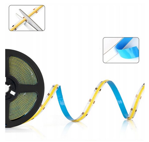 BERGE LED pásik COB Neon 12V - 528D - 15W/m - IP20 - 1650lm - 1m - studená farba