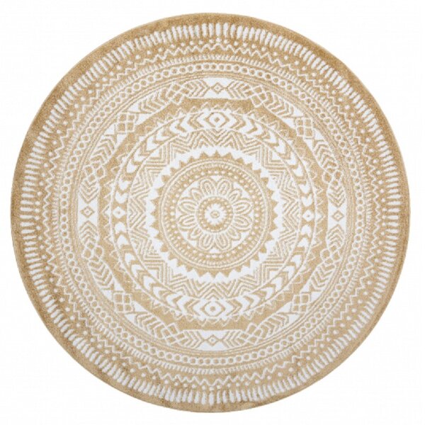 Dywany Łuszczów Kusový koberec Napkin gold kruh - 200x200 (průměr) kruh cm