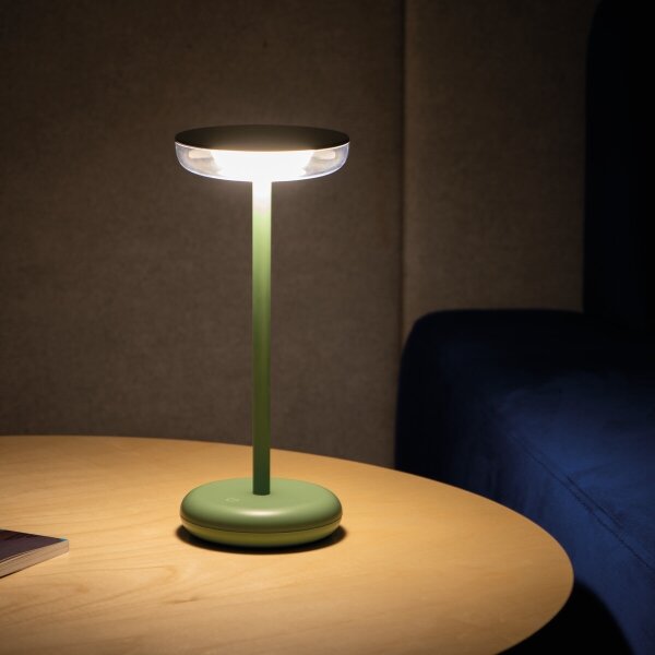 Kanlux 37313- LED Stmievateľná nabíjacia lampa FLUXY LED/1,7W/1800 mAh IP44 zelená