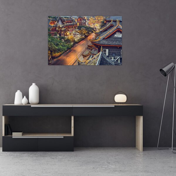 Obraz - Qintai Road, Čcheng-tu, Čína (90x60 cm)