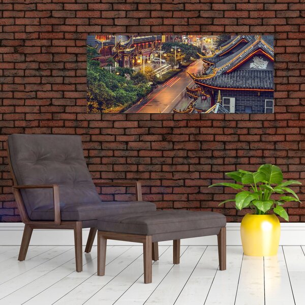 Obraz - Qintai Road, Čcheng-tu, Čína (120x50 cm)