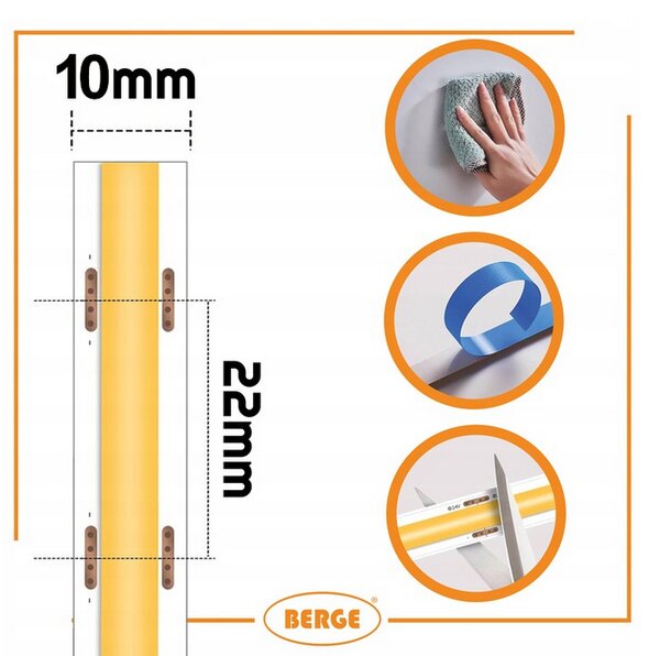 LED pásik COB Neon 12V - 528D - 15W/m - IP20 - 1650lm - 1m - neutrálna farba BERGE