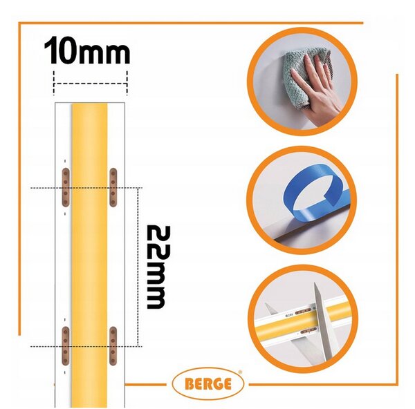 BERGE LED pásik COB Neon 24V - 528D - 15W/m - IP20 - 1650lm - 5m - studená farba